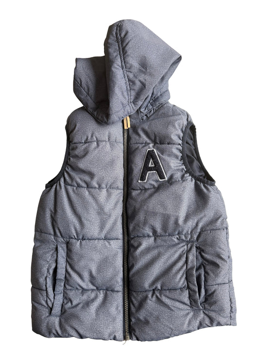 H&M Weste Jacke dunkelblau meliert 134/140