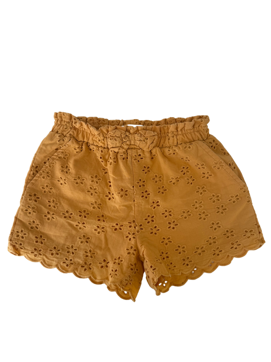 OHNE MARKE Shorts gelb Lochmuster 110