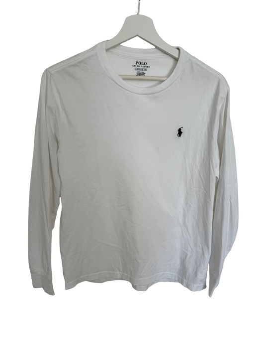 RALPH LAUREN Langarmshirt weiß 14-16 158/164