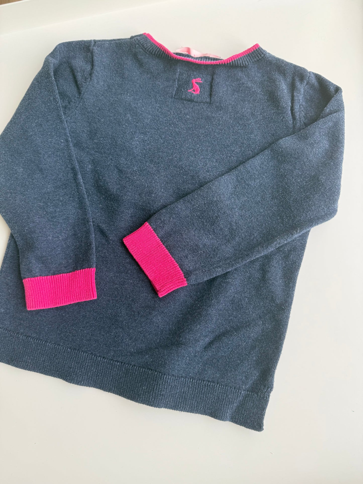 JOULES Pullover Flamingo dunkelblau 98