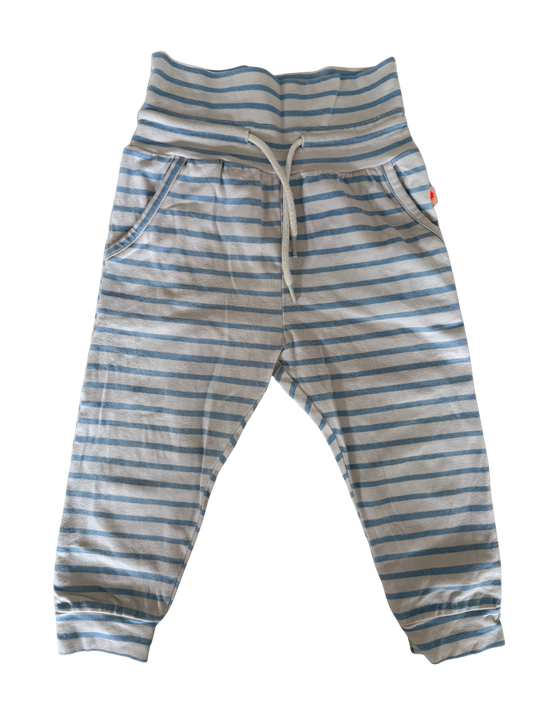 LITTLE LABEL Hose blau weiß gestreift 80