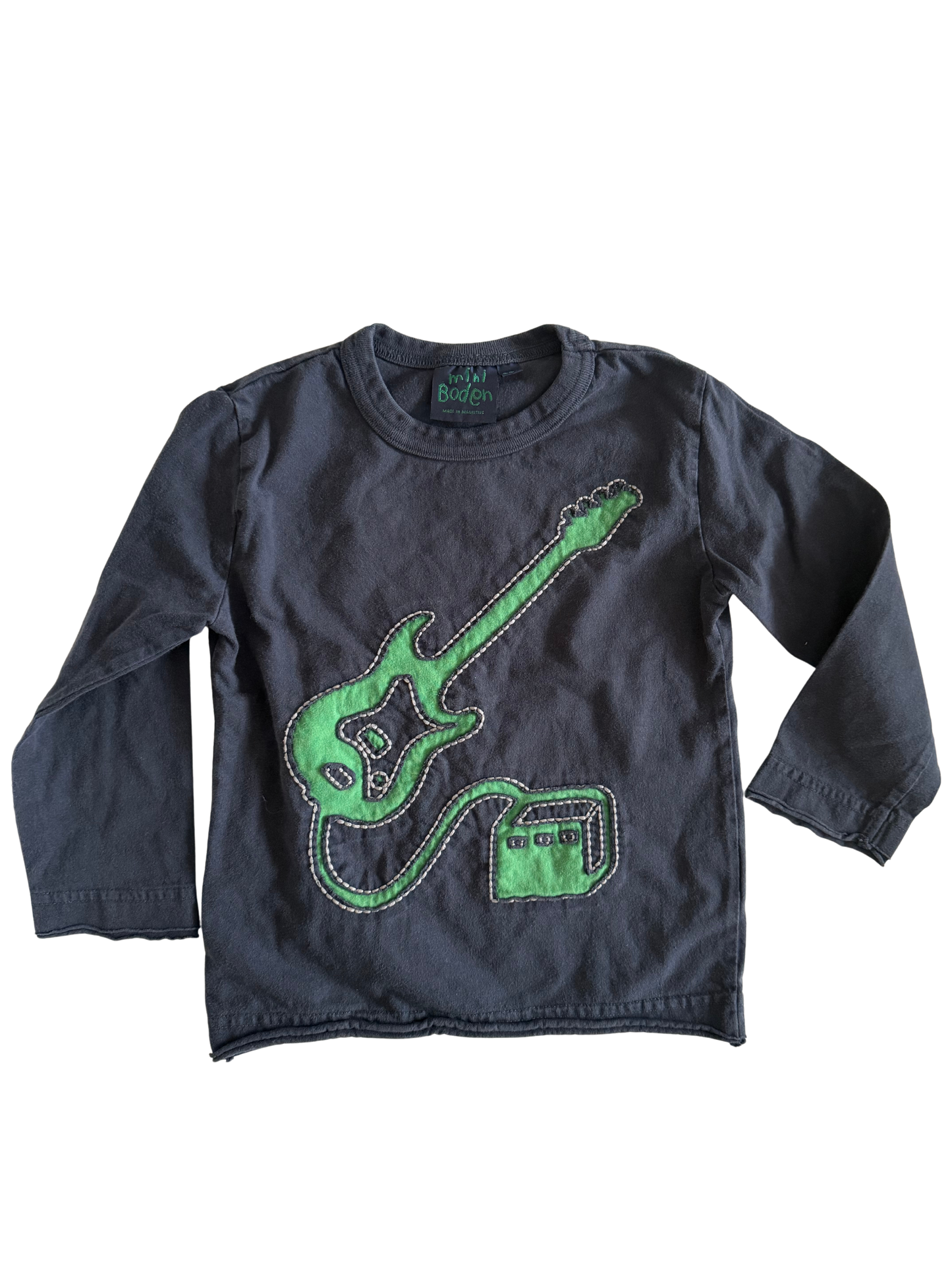 MINI BODEN Langarmshirt Gitarre Bass 92/98