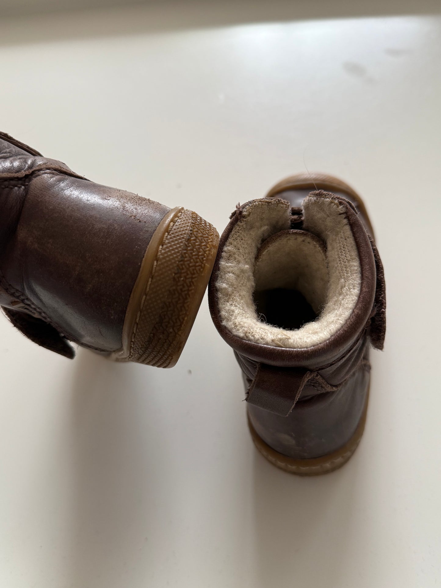 BISGAARD Winterstiefel Leder Wolle braun 26