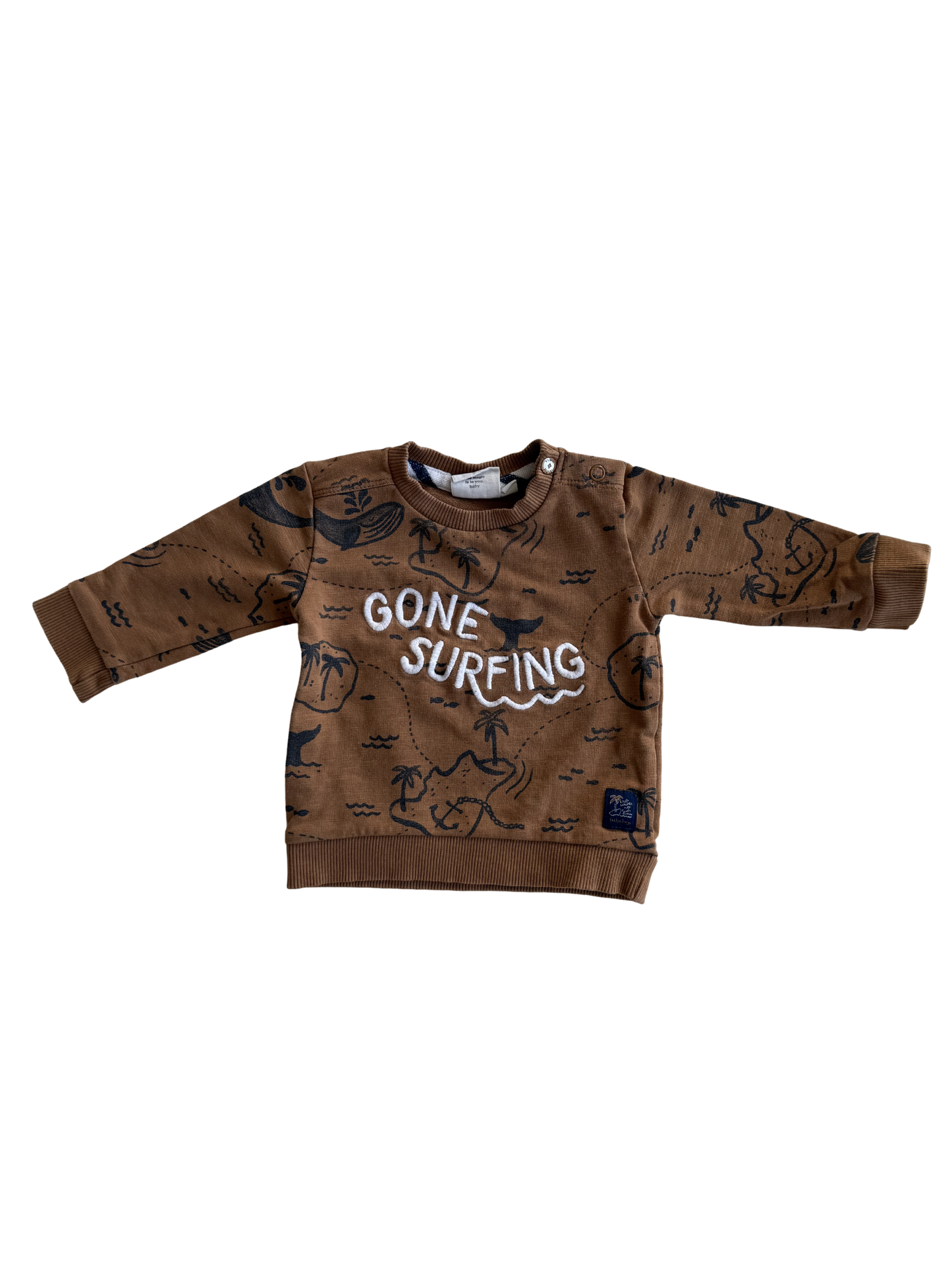 FEETJE Sweatshirt gone Surfing braun 62