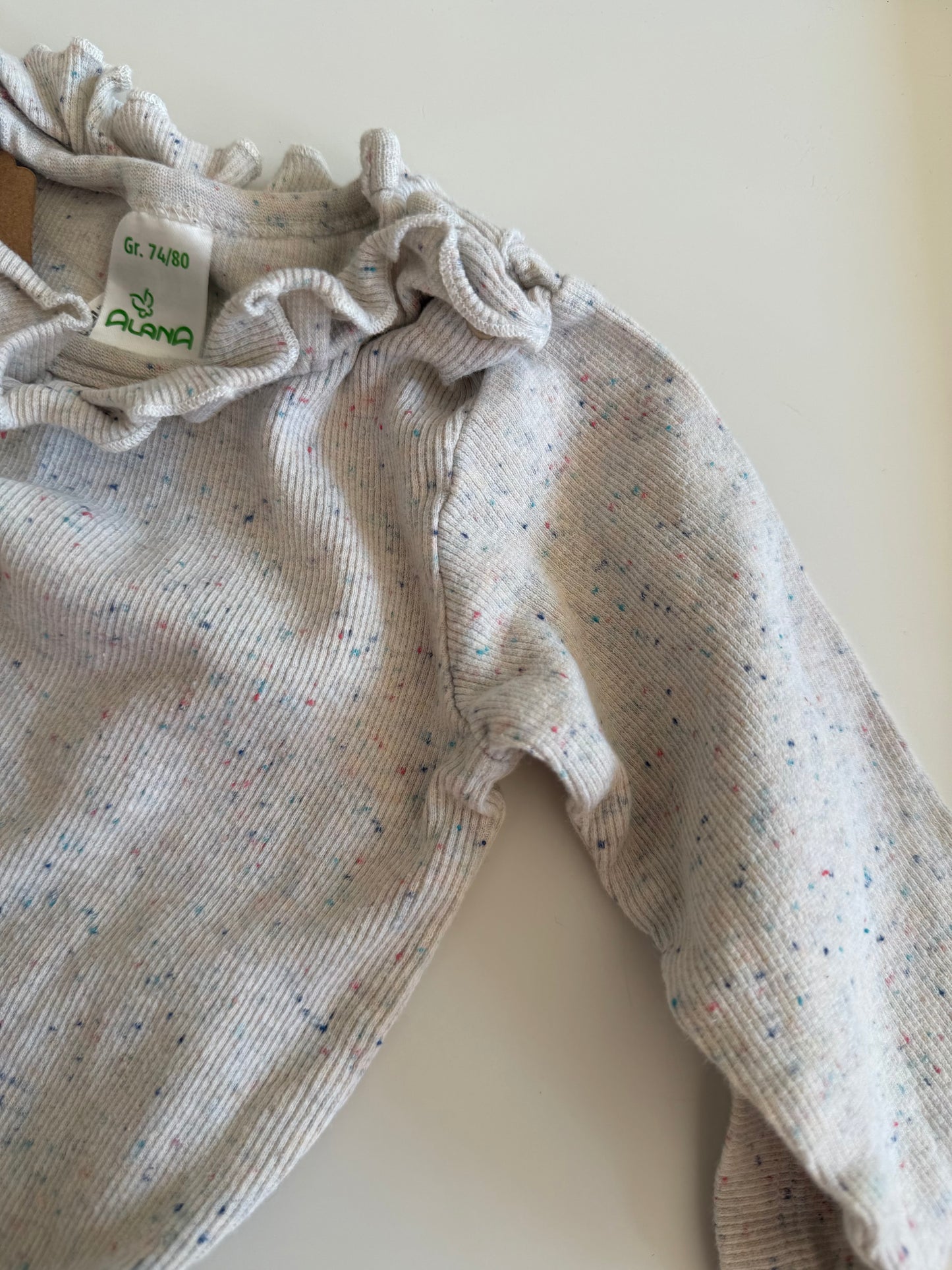 ALANA Ripp Body Stehkragen beige bunt 74/80
