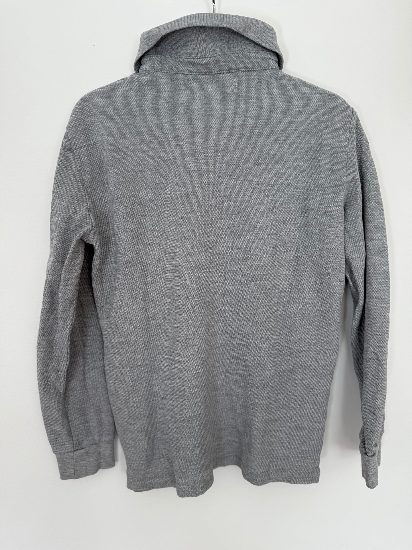 ZARA Langarmshirt Polo grau 128