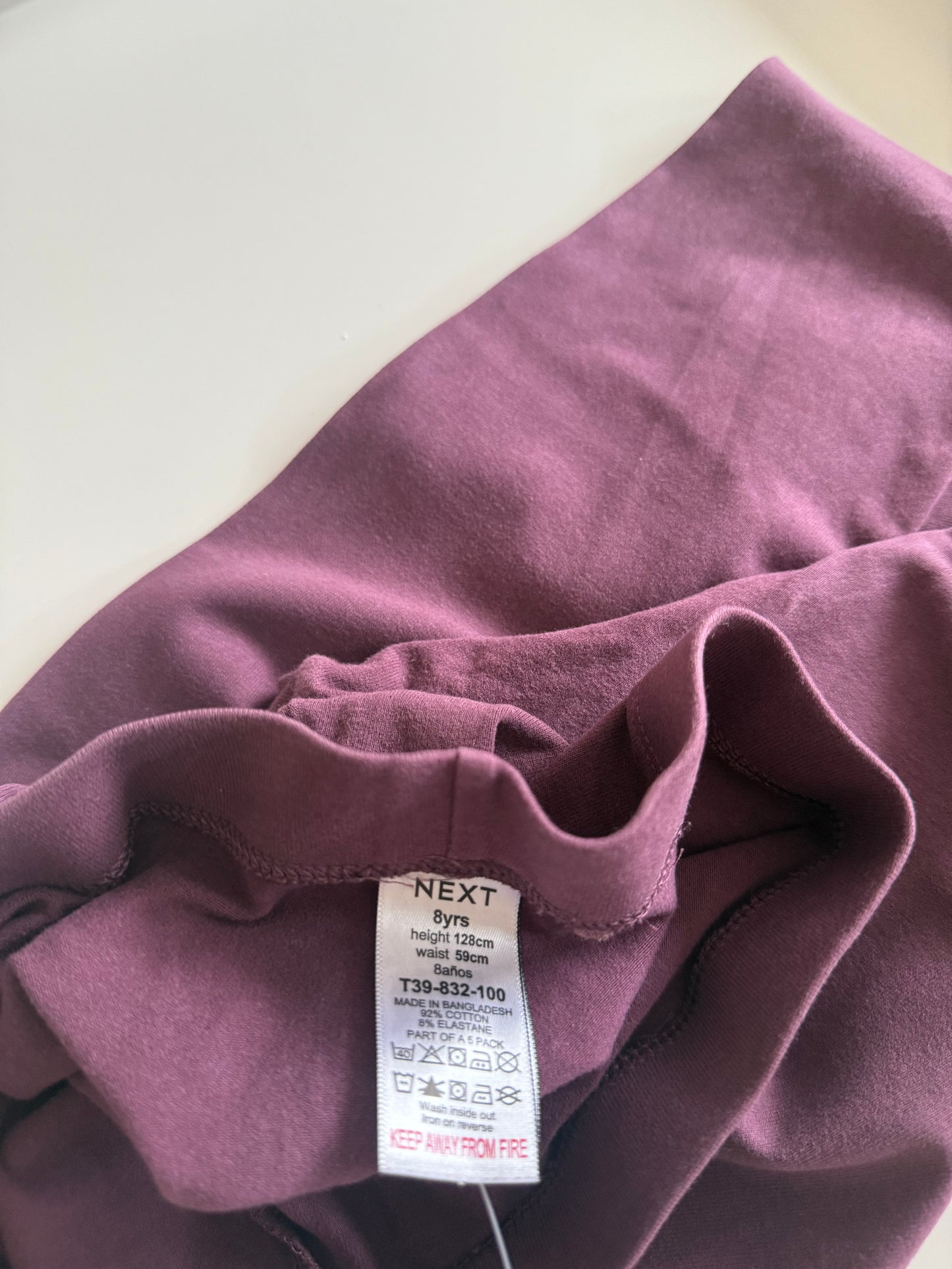 NEXT Leggings burgunderrot 128