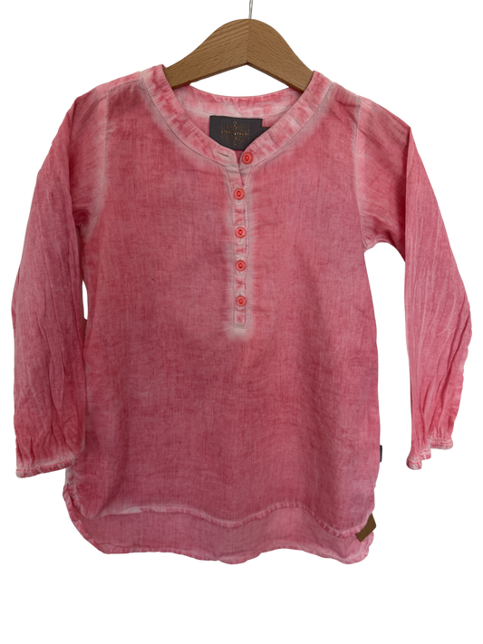 CREAMIE Blusenkleid Tunika pink Batikoptik 104