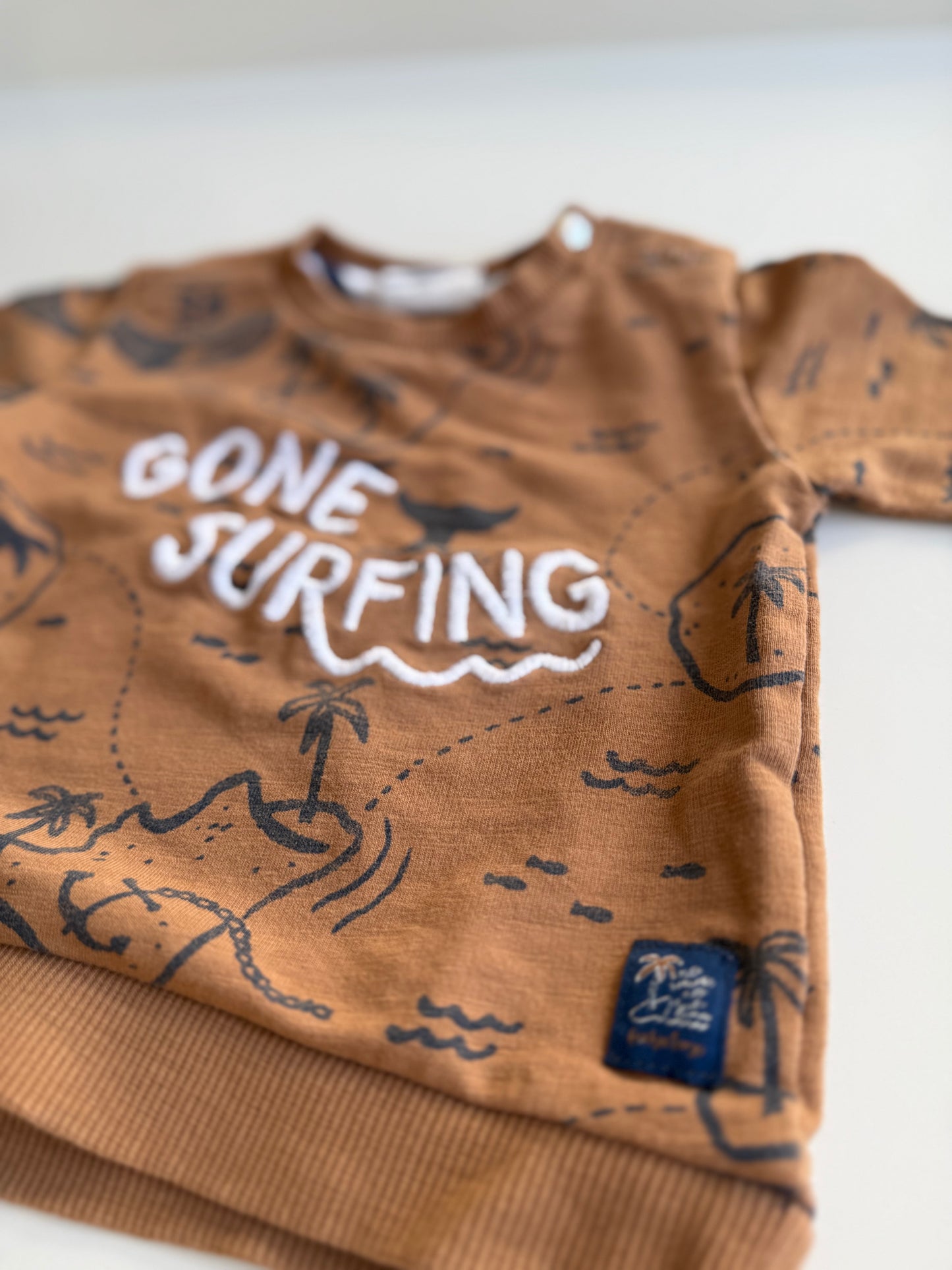 FEETJE Sweatshirt gone Surfing braun 62