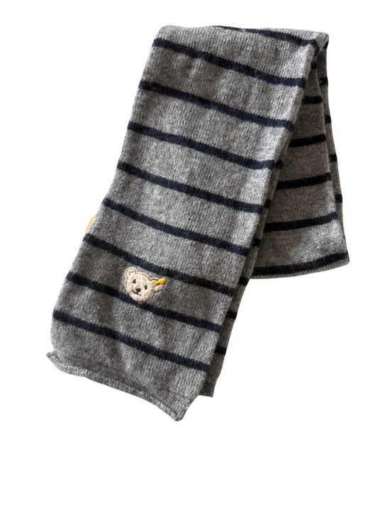 STEIFF Schal grau blau Wolle Kaschmir