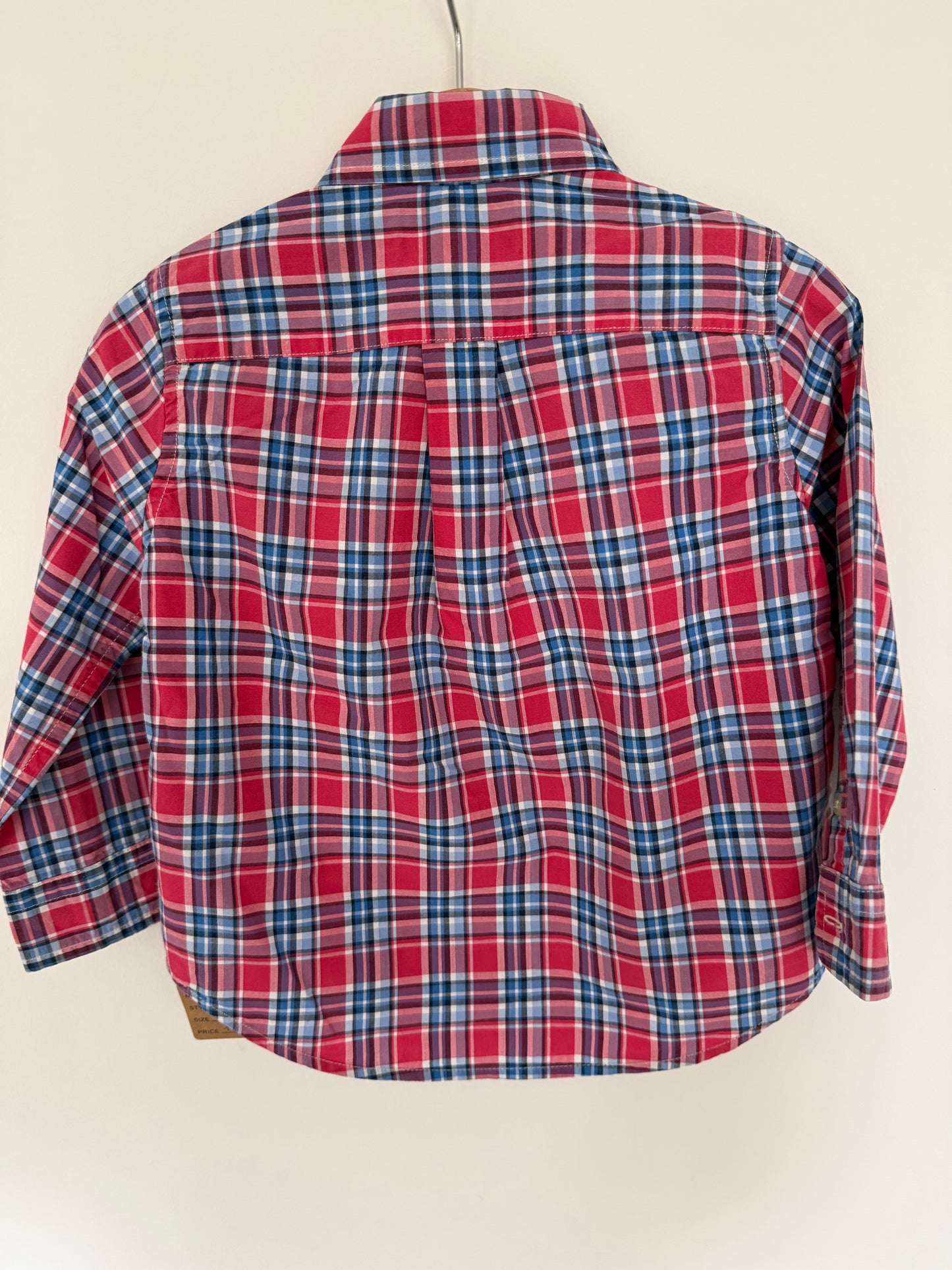 RALPH LAUREN Hemd rot blau kariert 92