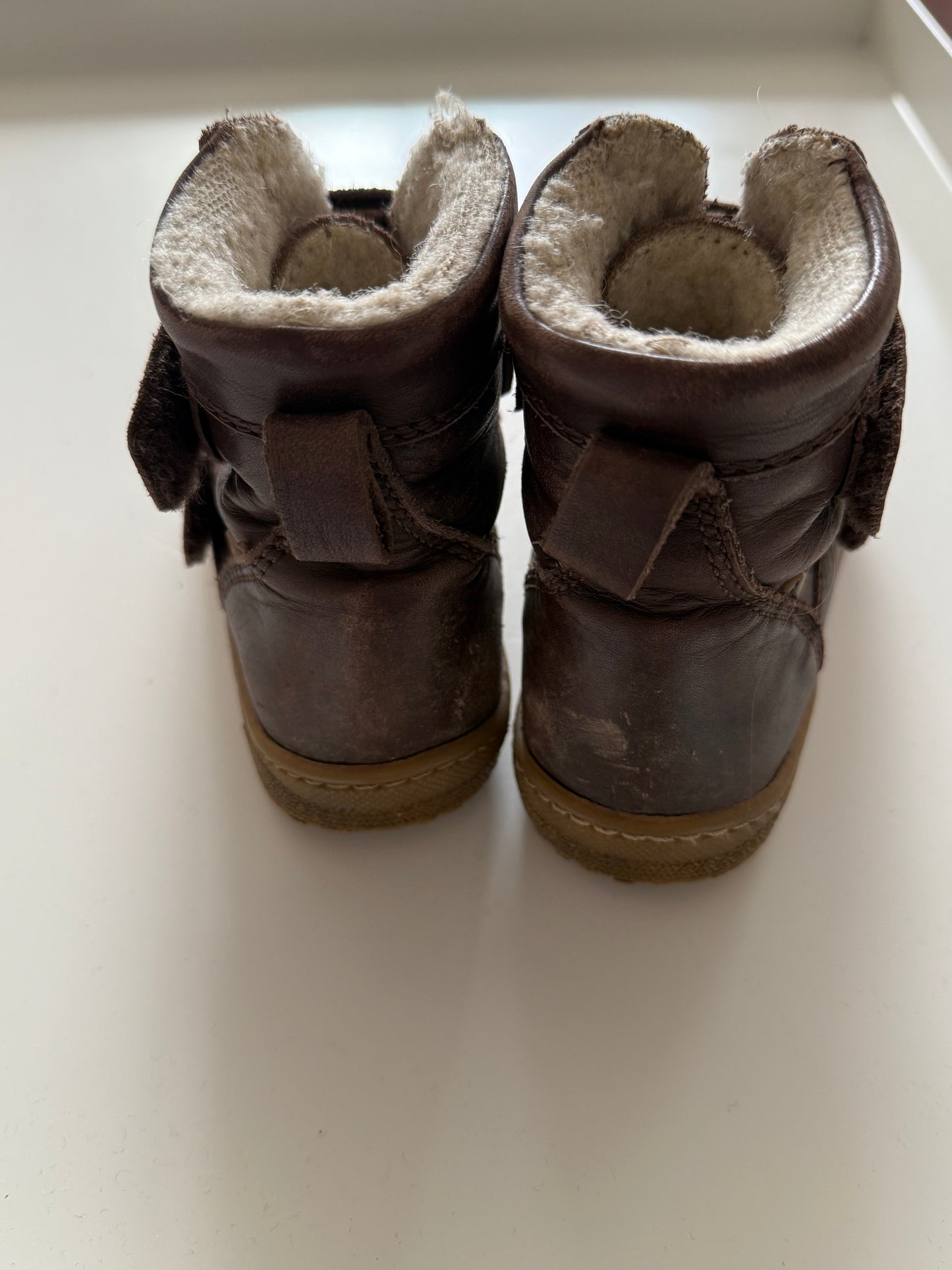 BISGAARD Winterstiefel Leder Wolle braun 26