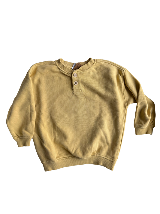 ZARA Sweatshirt gelb 98