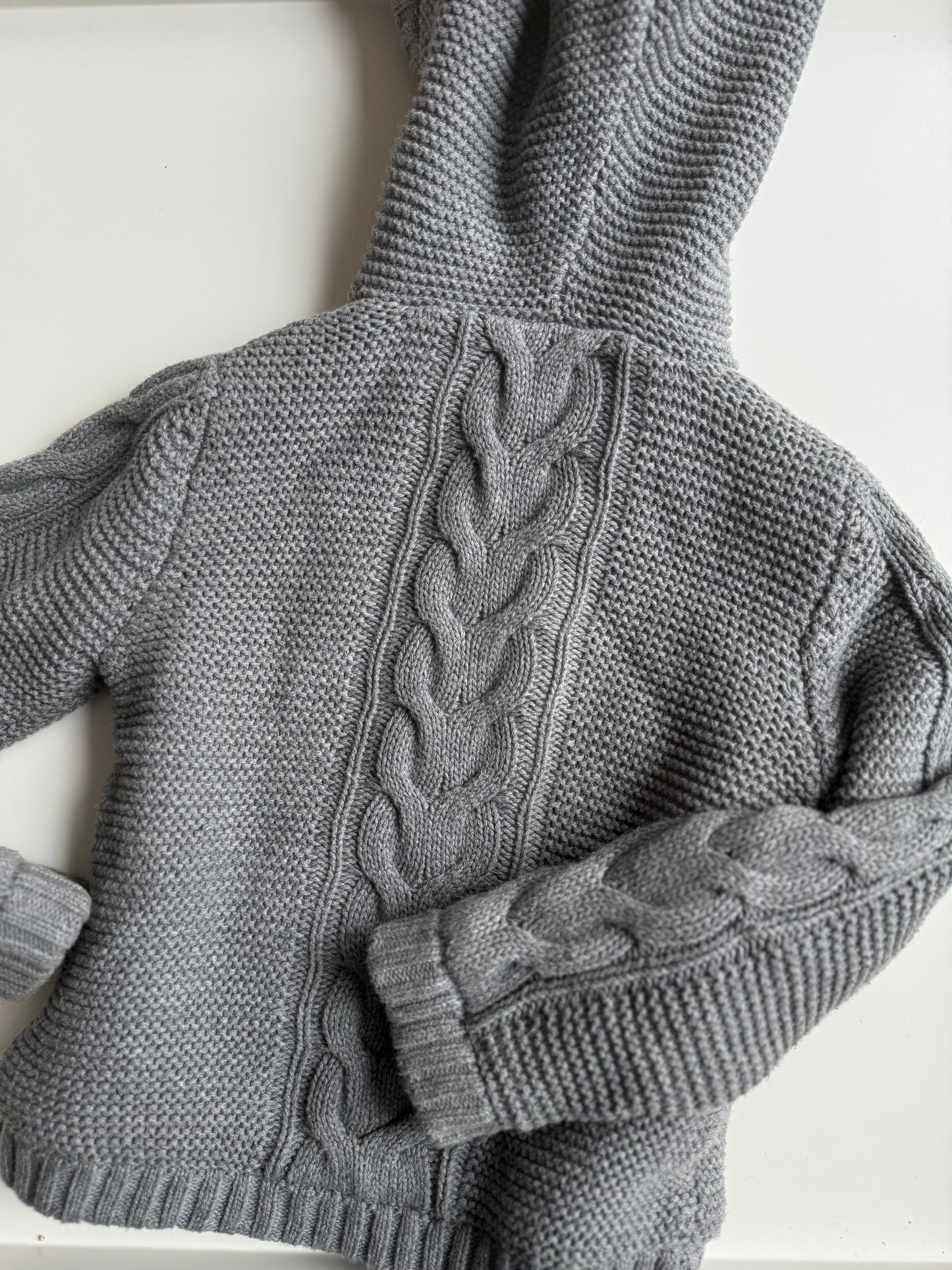 JARVIS ARCHER Sweatjacke Strickjacke grau 104