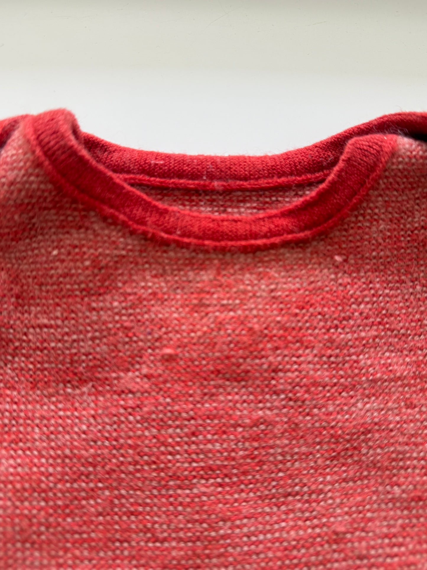 DISANA Pullover Schurwolle rot 86/92