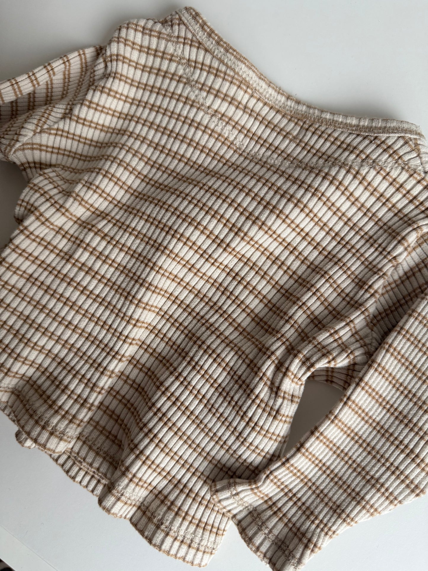 NIXNUT Wickeloberteil beige braun gestreift 62