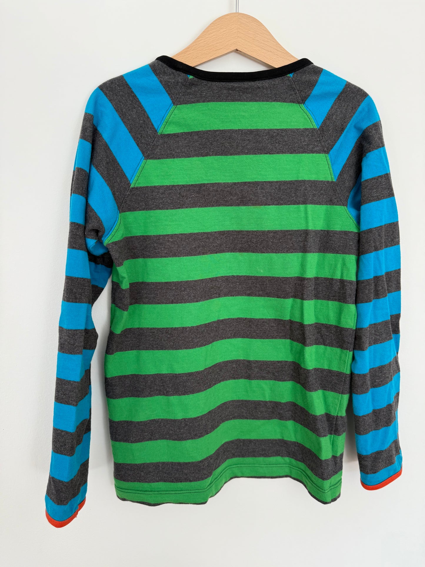 VILLERVALLA Langarmshirt grün blau grau 128