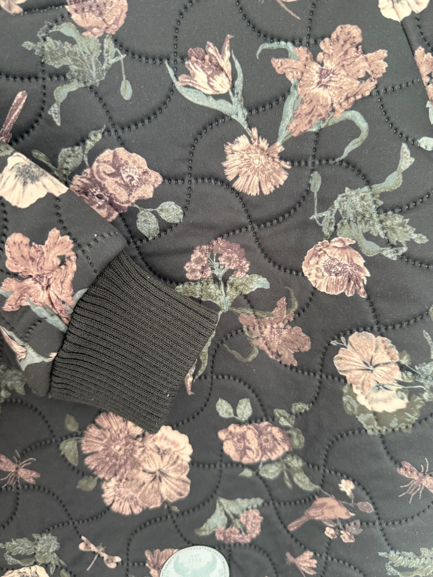 WHEAT Thermojacke Grau Blumenprint 86