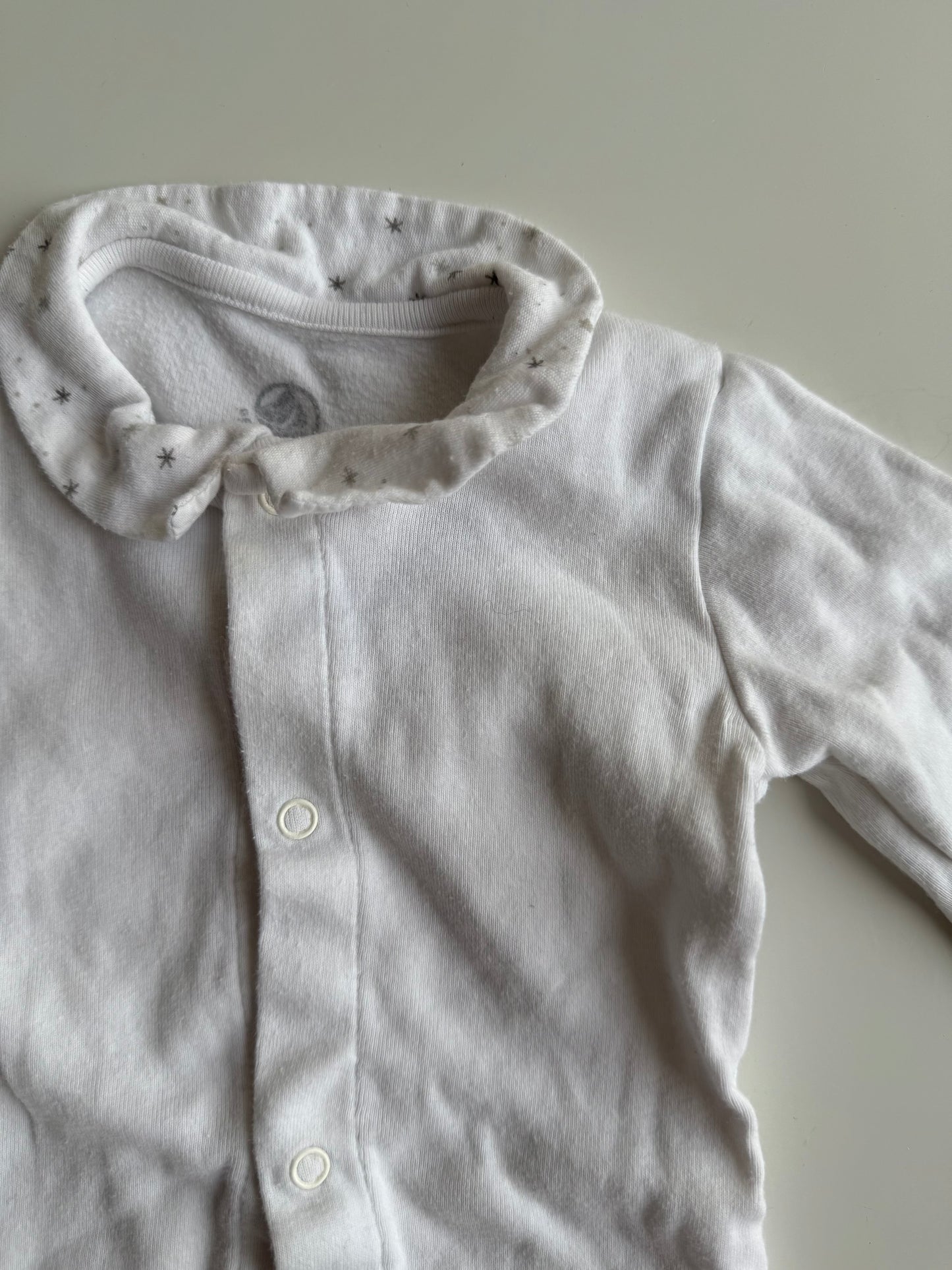 PETIT BATEAU Body langarm Kragen weiß 74
