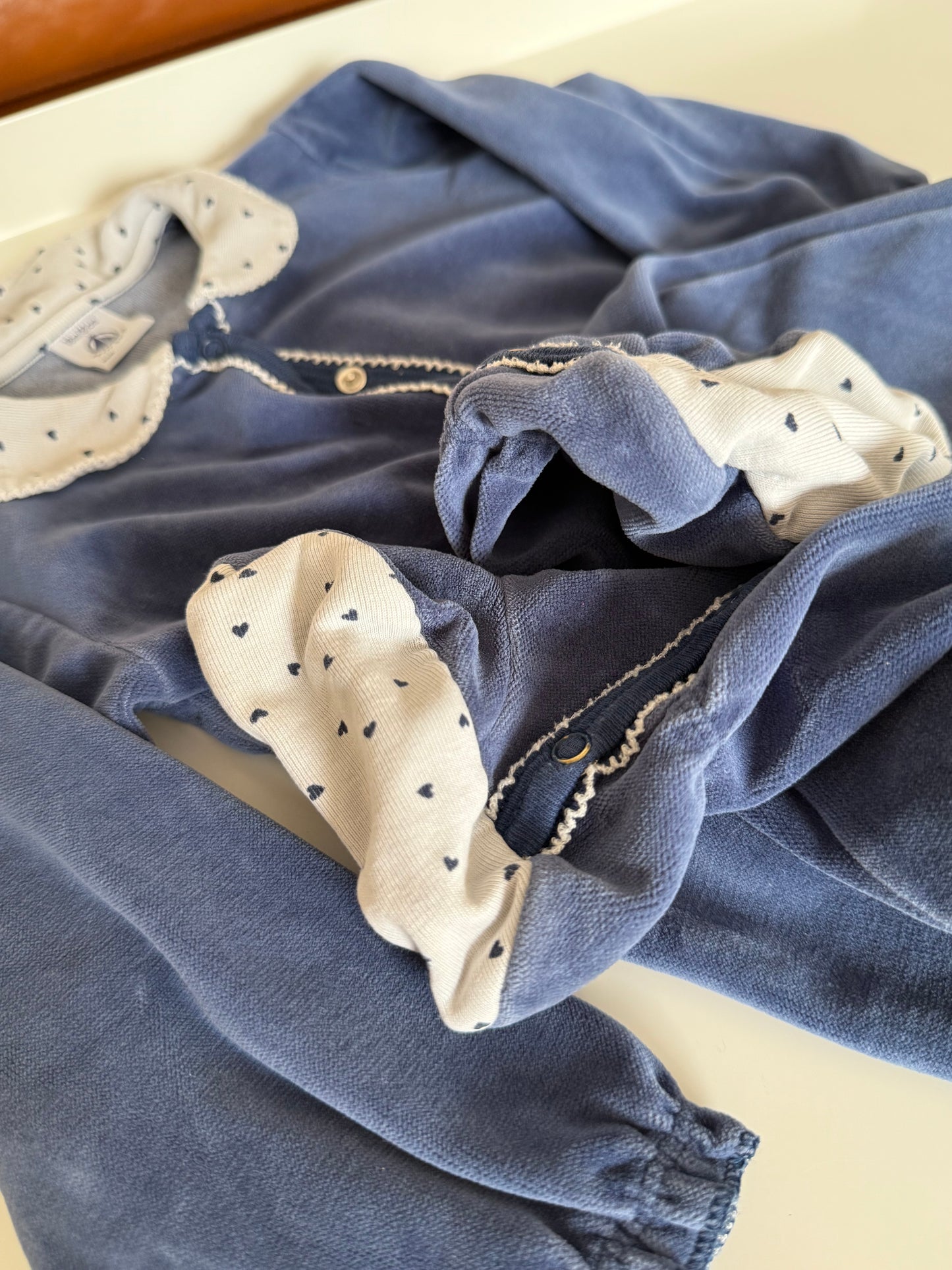 PETIT BATEAU Strampler dunkelblau Nicki 80/86