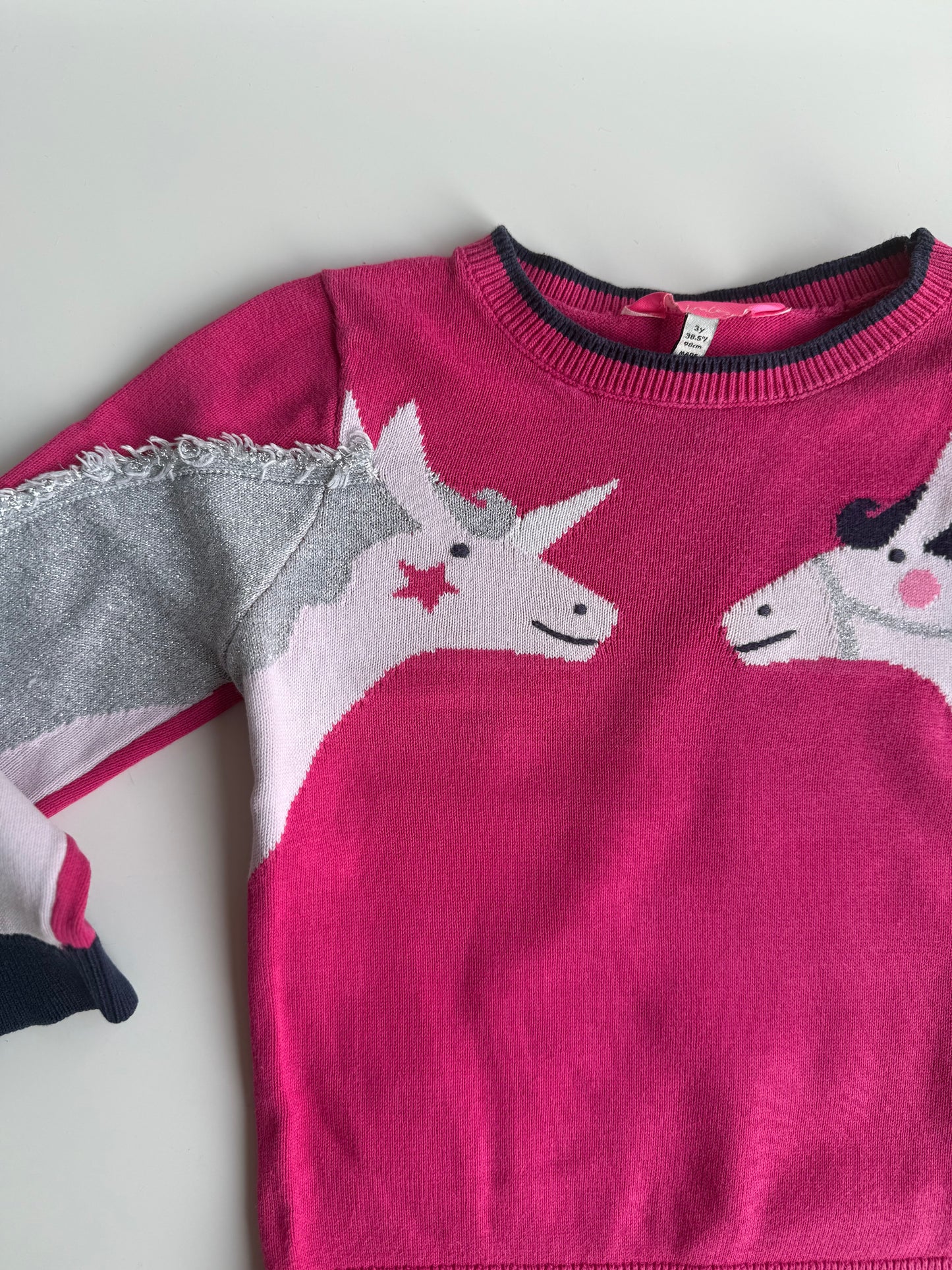 JOULES Pullover pink Einhörner 98