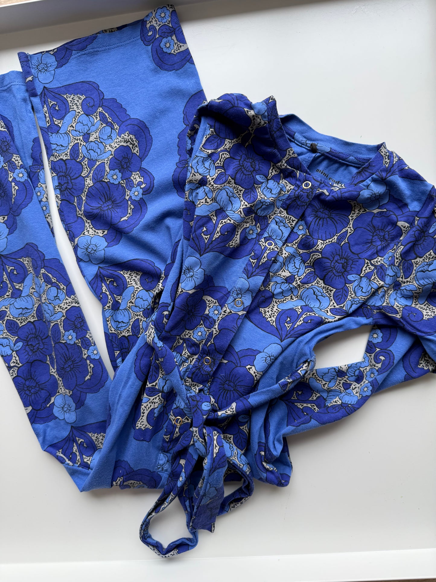 MINI RODINI Jumpsuit Anzug Onesie blau 104/110