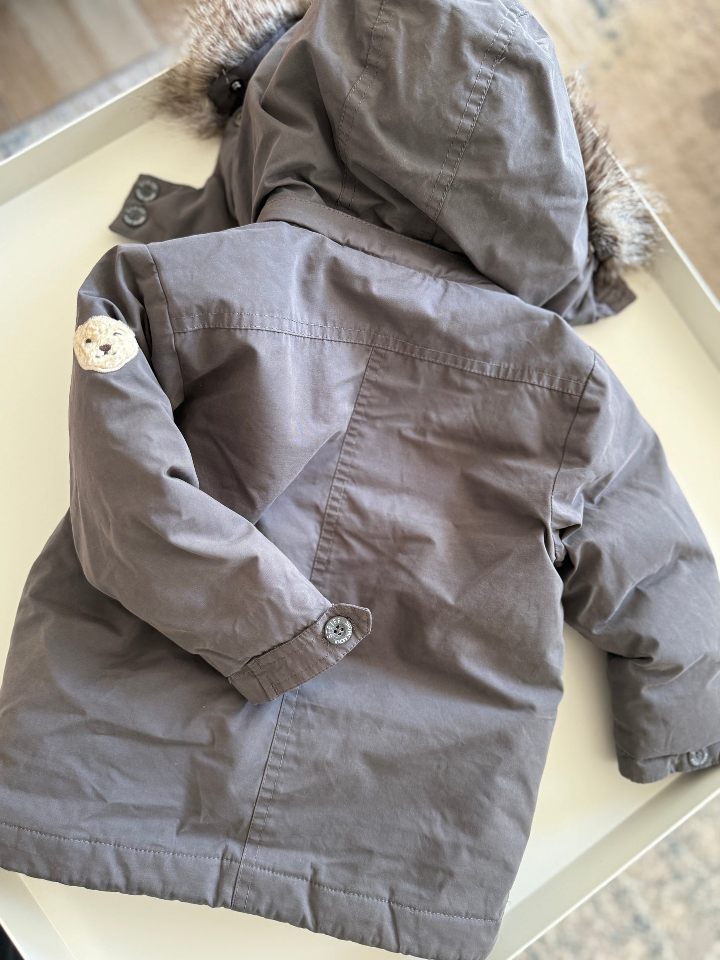 STEIFF Daunenjacke grau warm gefüttert 80