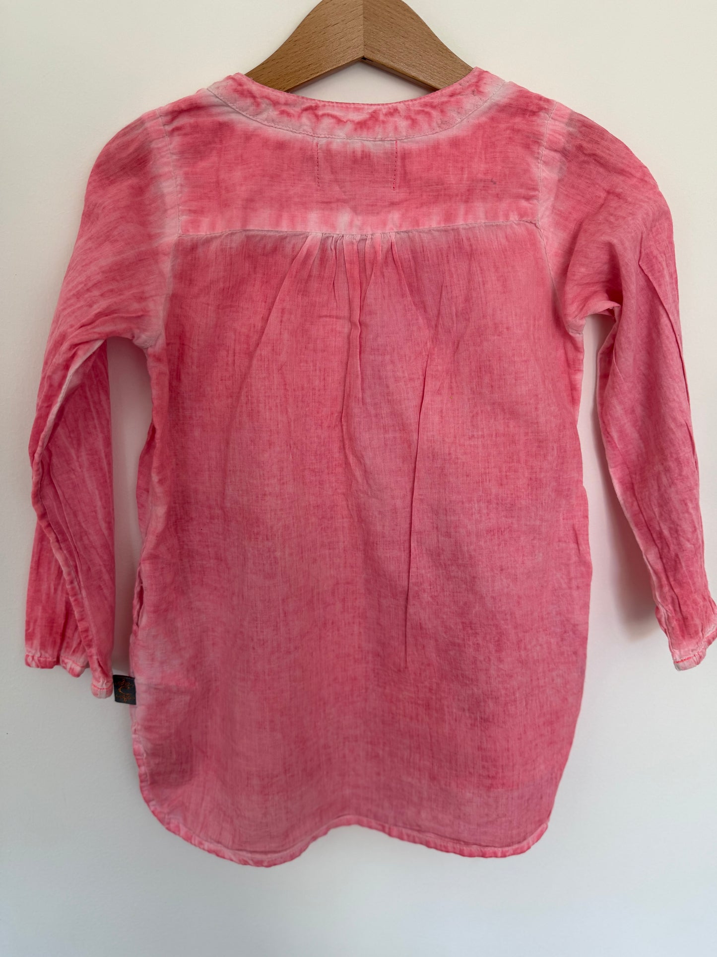 CREAMIE Blusenkleid Tunika pink Batikoptik 104