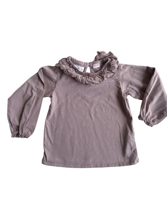ZARA Langarmshirt Bluse Flieder 98