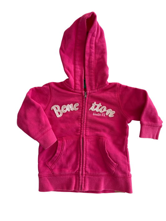 Benetton Sweatjacke pink 74