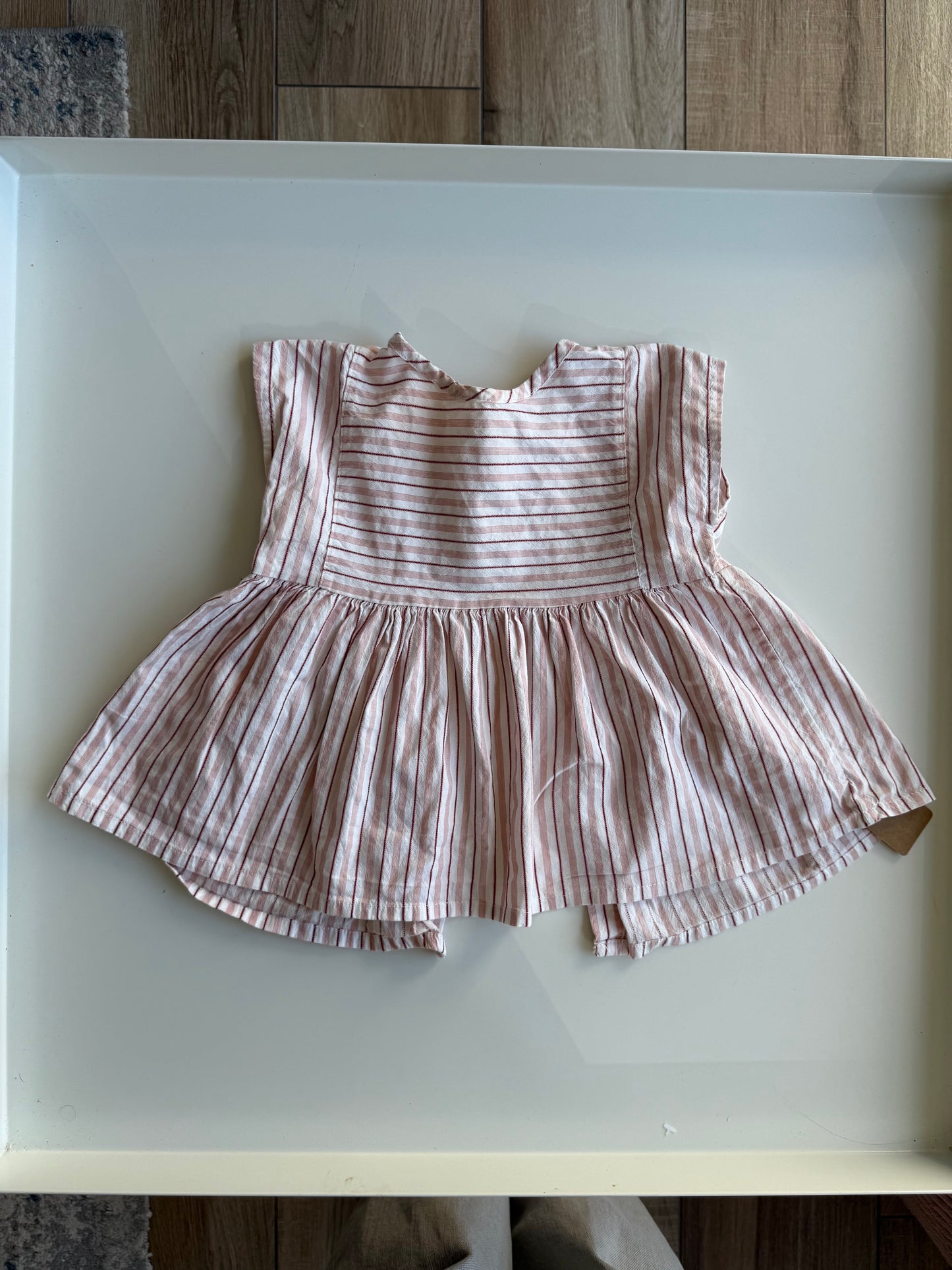1+ in the family Kleid Tunika Leinen apricot weiß 80