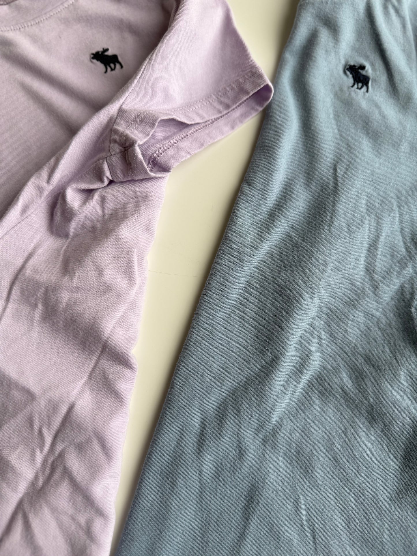 ABERCROMBIE T-Shirt Set hellblau flieder 122/128