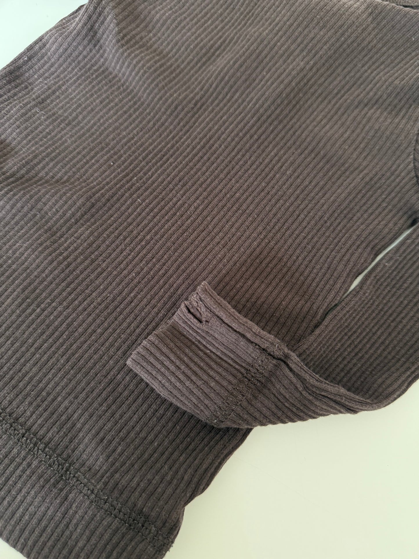 MARMAR Langarmshirt Ripp braun 86