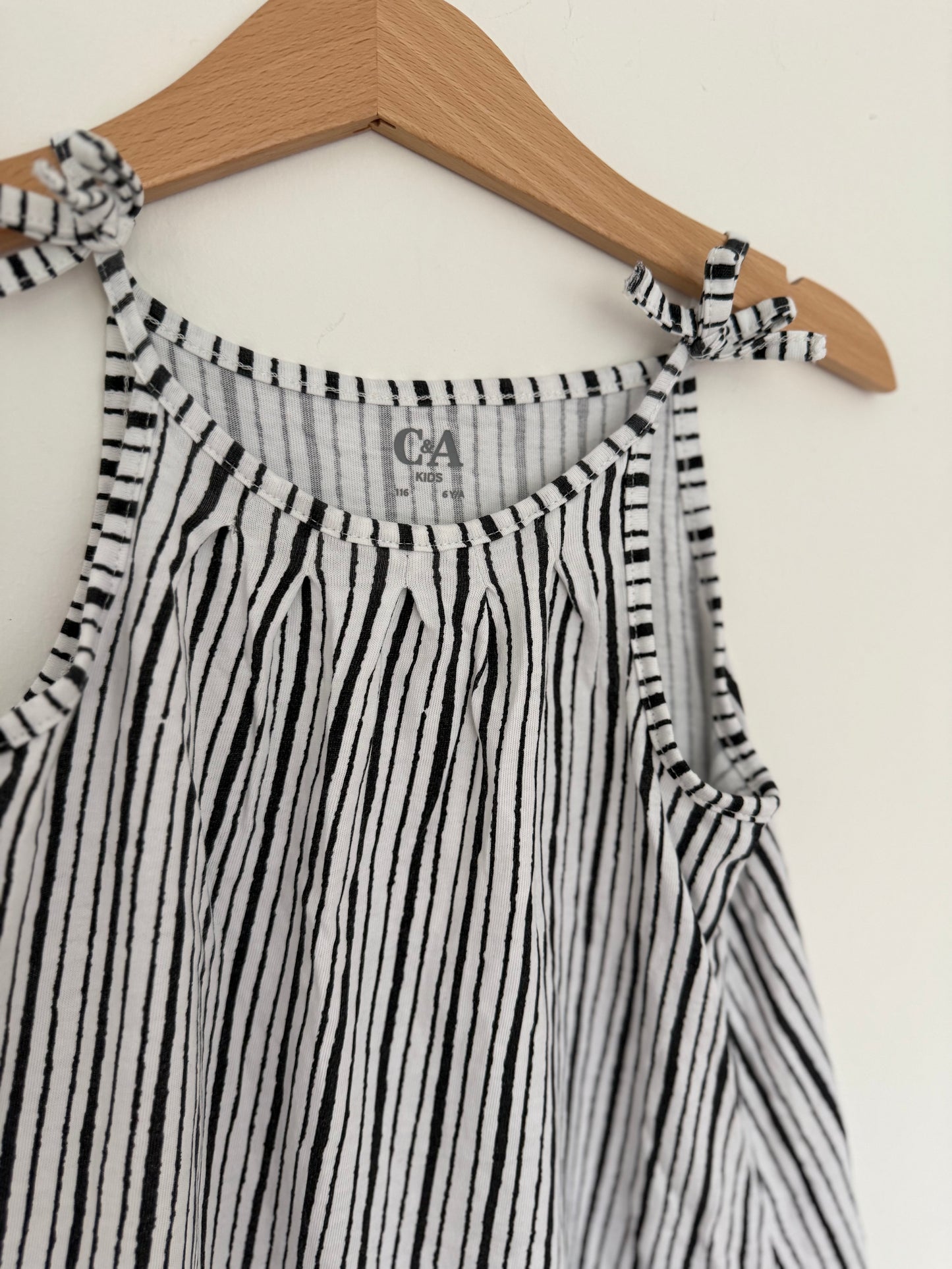 C&A Sommerkleid schwarz weiß 116