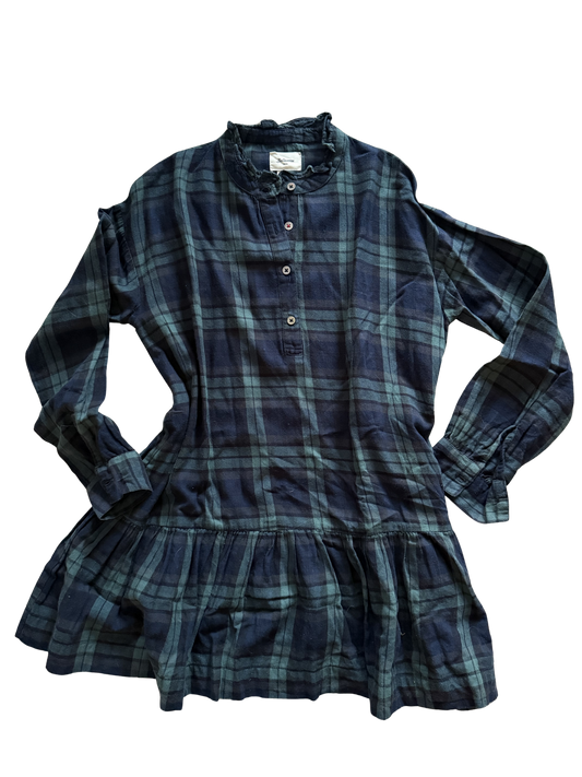 BELLEROSE Kleid Karo Flanell grün 152