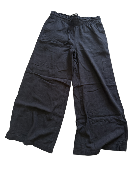 H&M Leinenhose schwarz 164/168