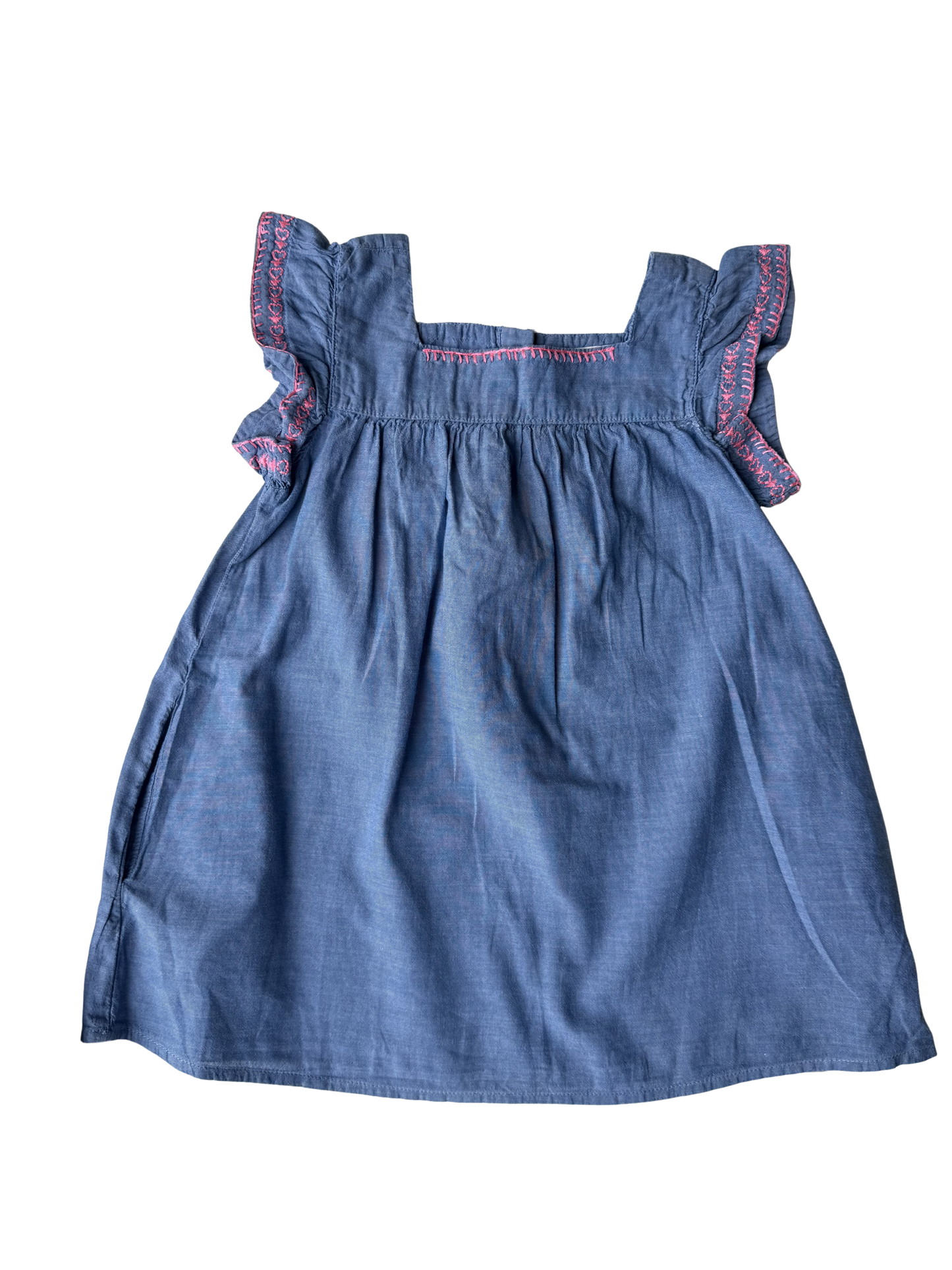 H&M Sommerkleid blau rosa 92