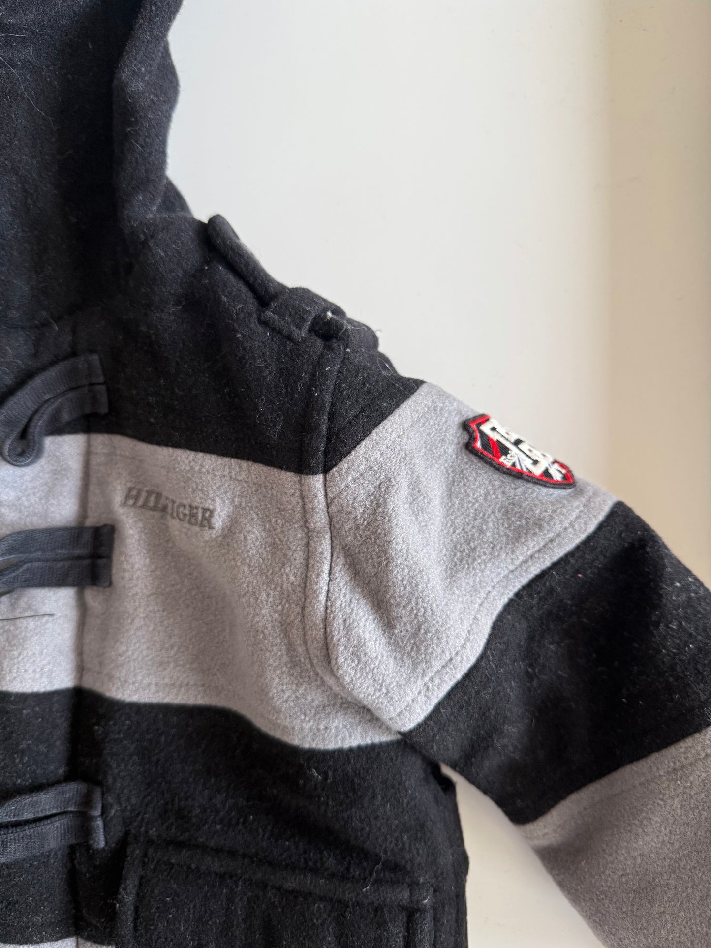 TOMMY HILFIGER Jacke Dufflecoat grau schwarz 74