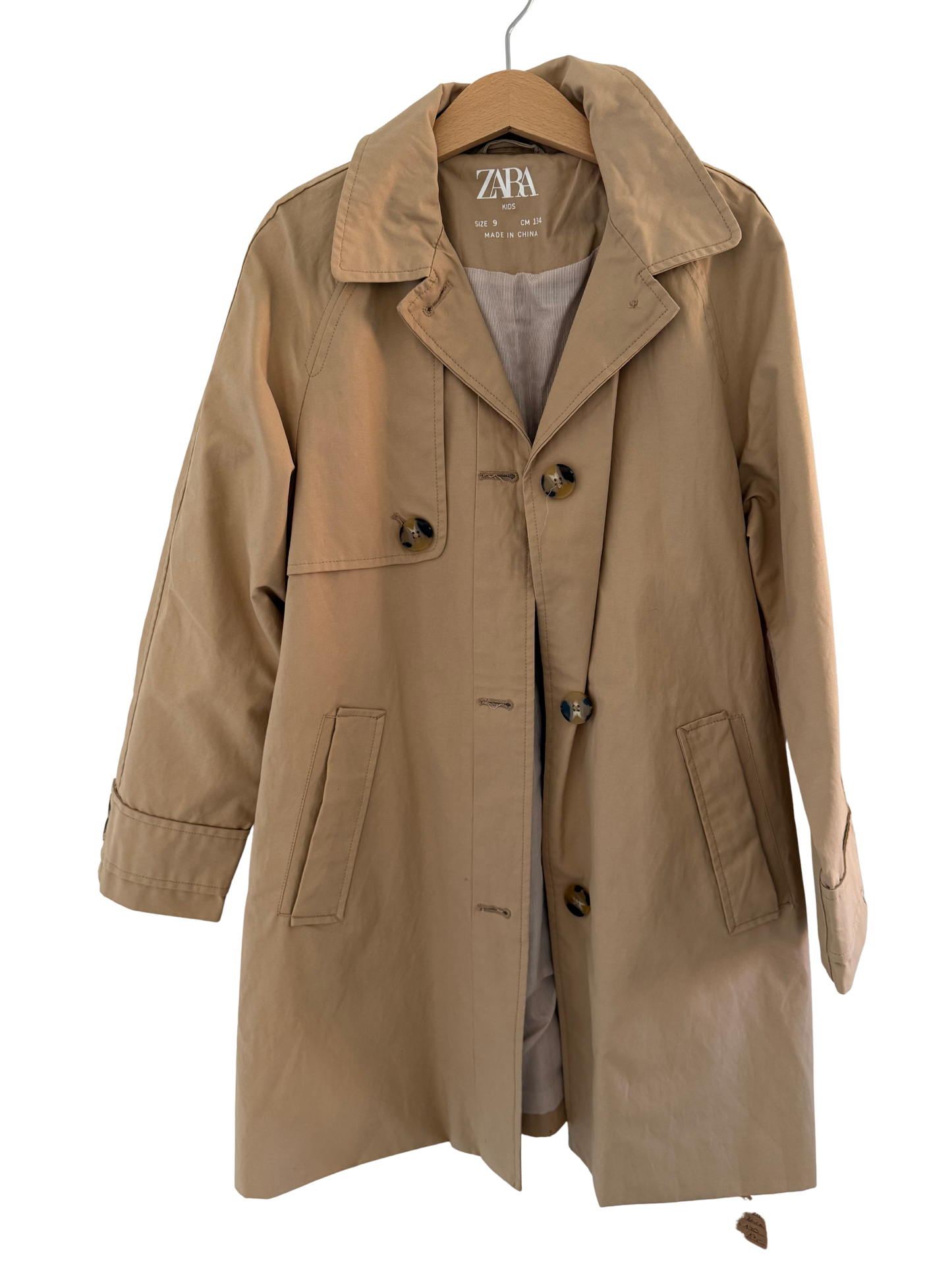 ZARA Trenchcoat Mantel Jacke beige 134