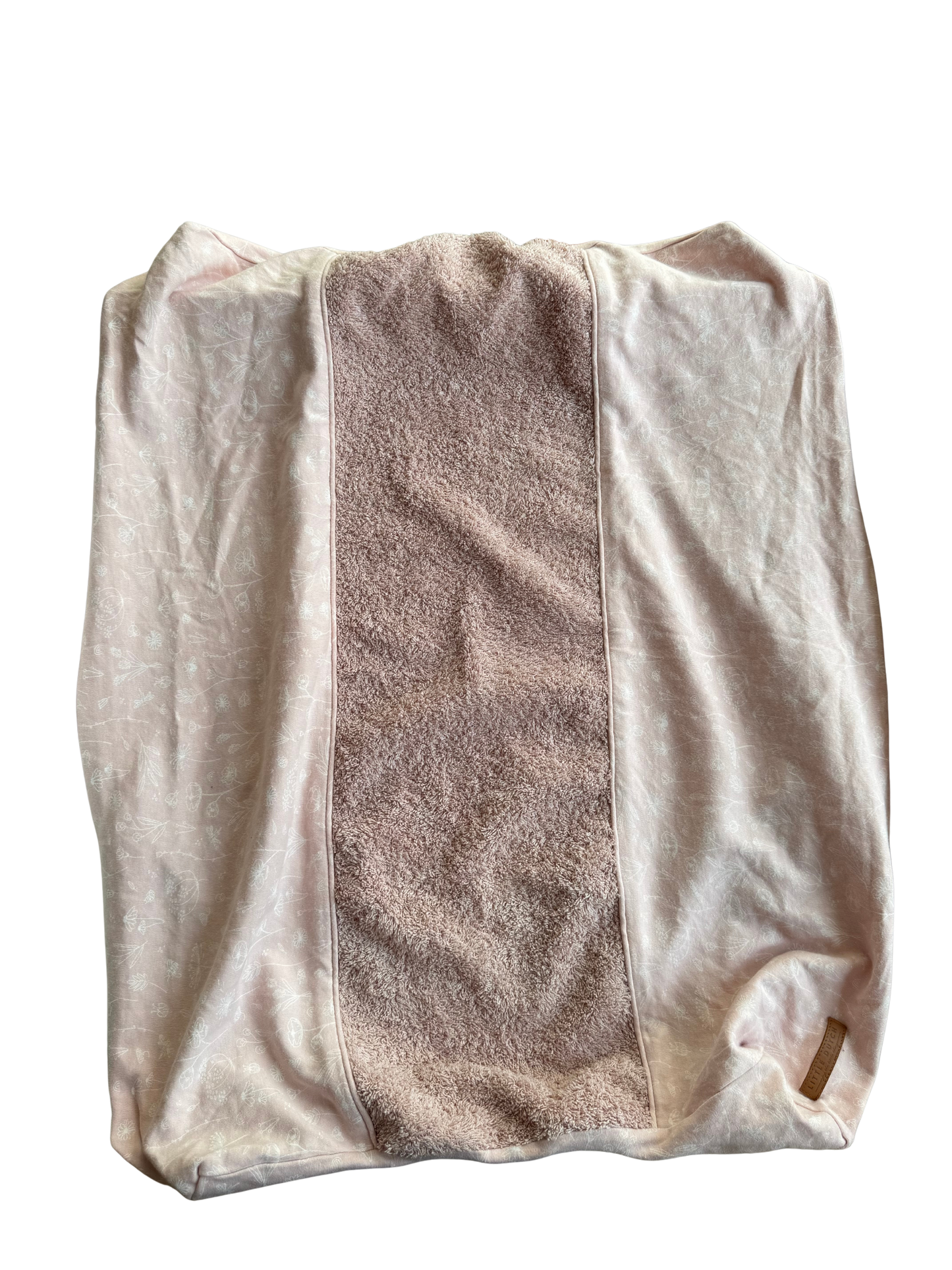 LITTLE DUTCH Bezug Wickelunterlage Frottee rosa