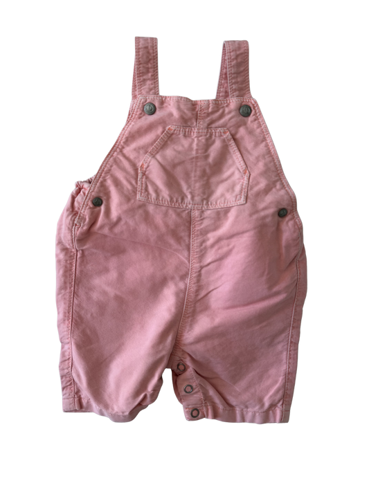 PETIT BATEAU Kinder Latzhose kurz Shorts neon pink 74