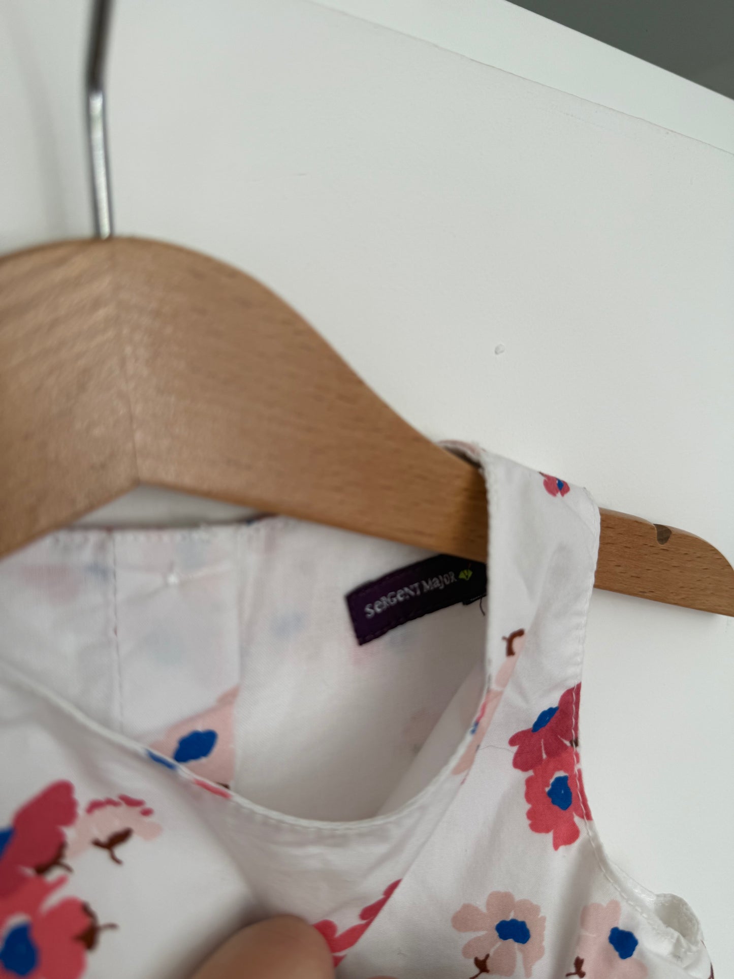 SERGENT MAJOR Sommerkleid Blumen weiß rot pink blau 68/74
