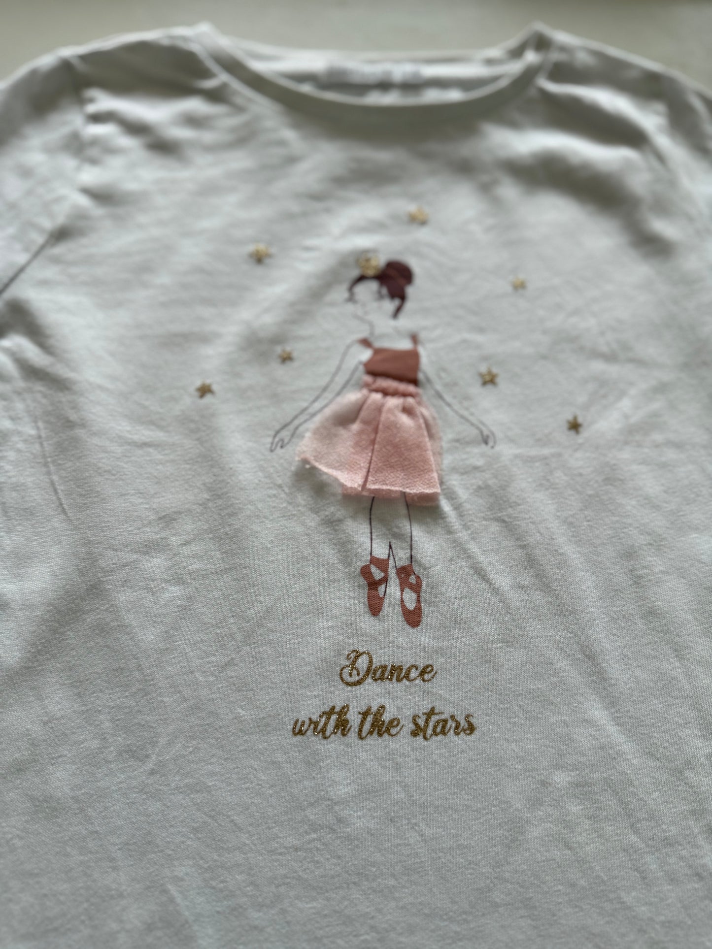 STORYTELLING Langarmshirt Ballerina weiß 116