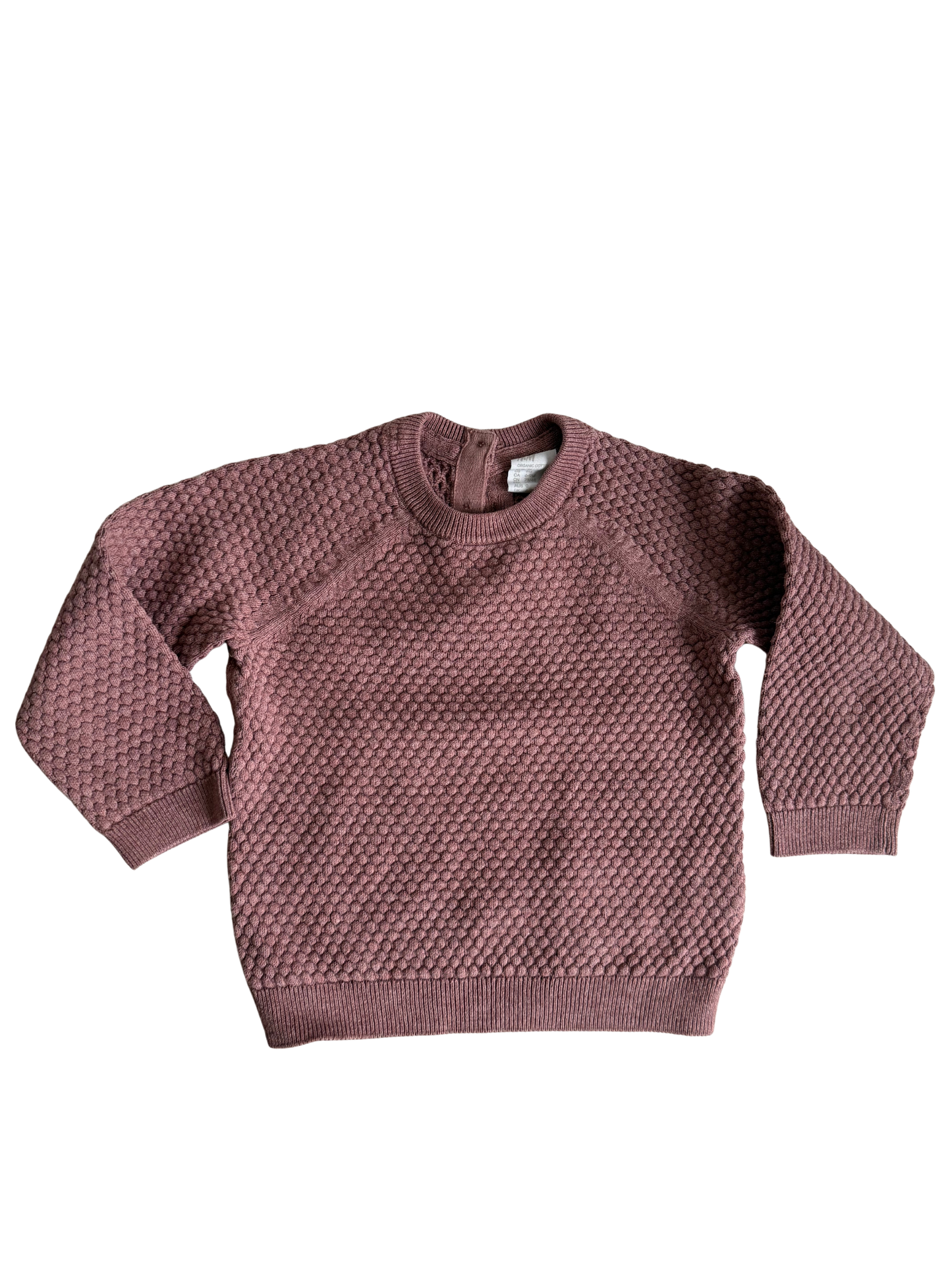 H&M Pullover Strick altrosa 74