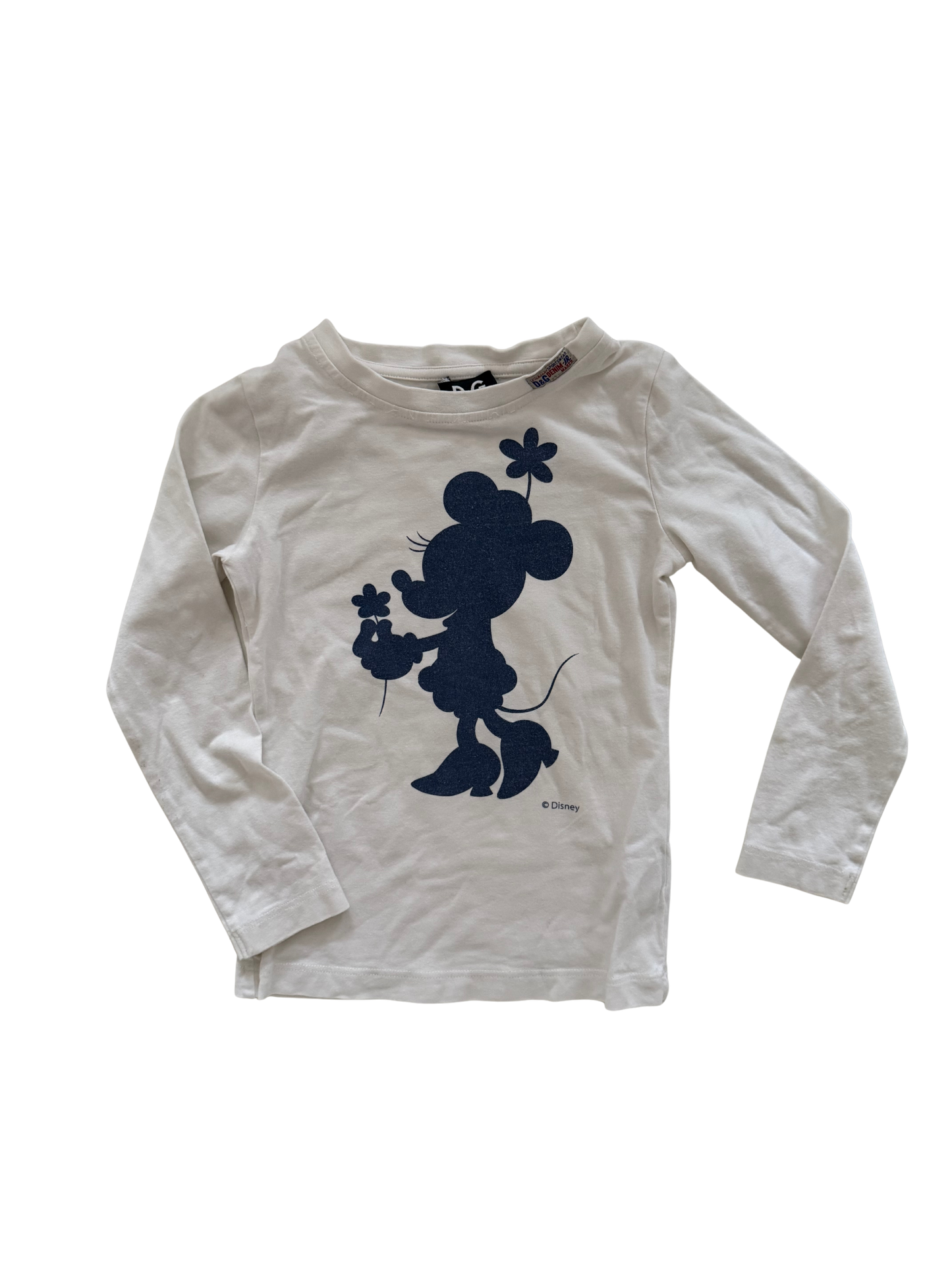 DOLCE & GABBANA Langarmshirt weiß Minnie Maus 98/104