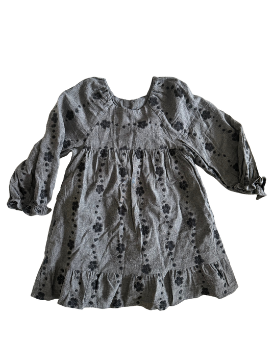Zara Kleid dunkelgrau 98