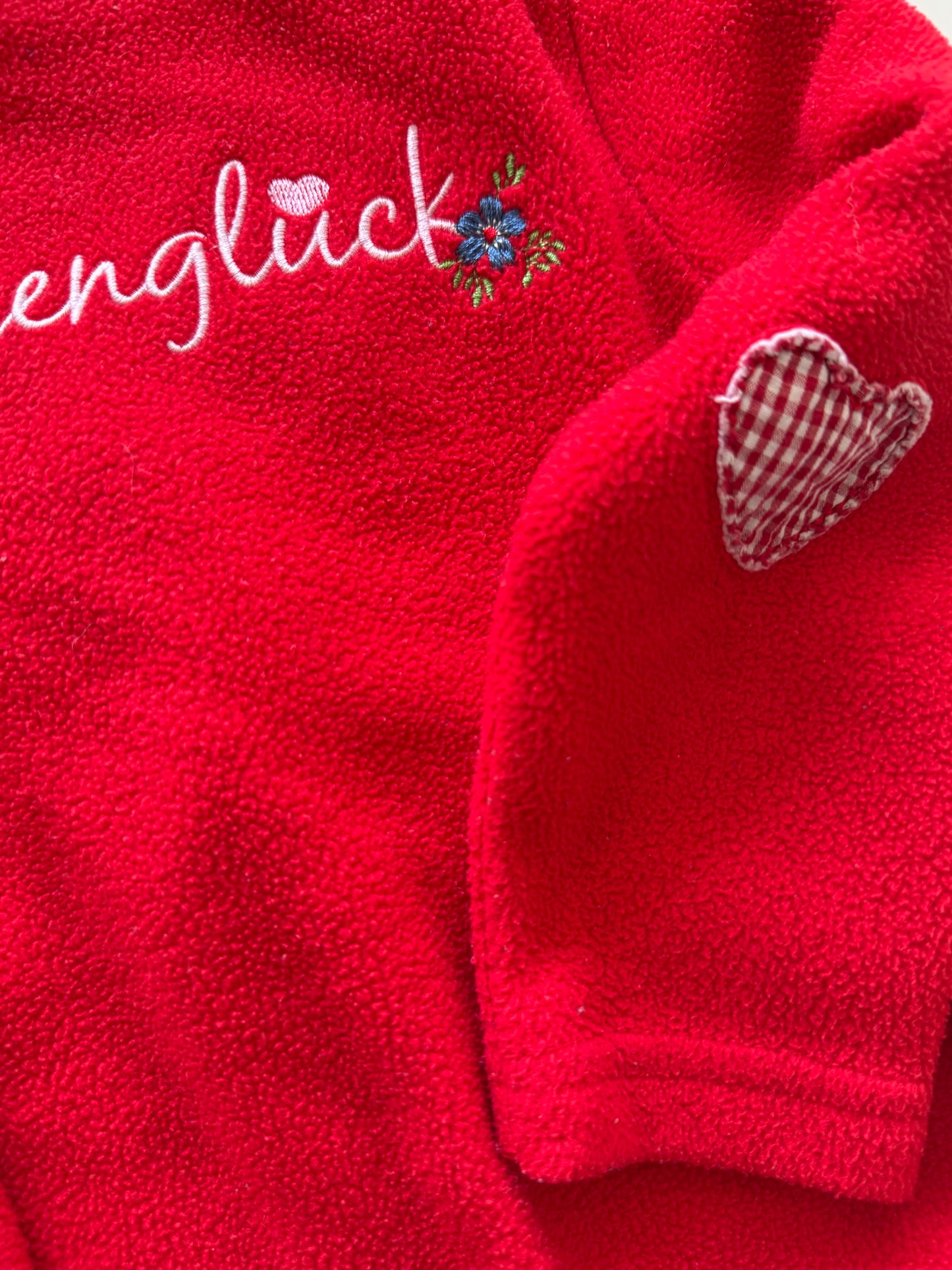 BONDI Fleecejacke Trachten Alpenglück rot 86