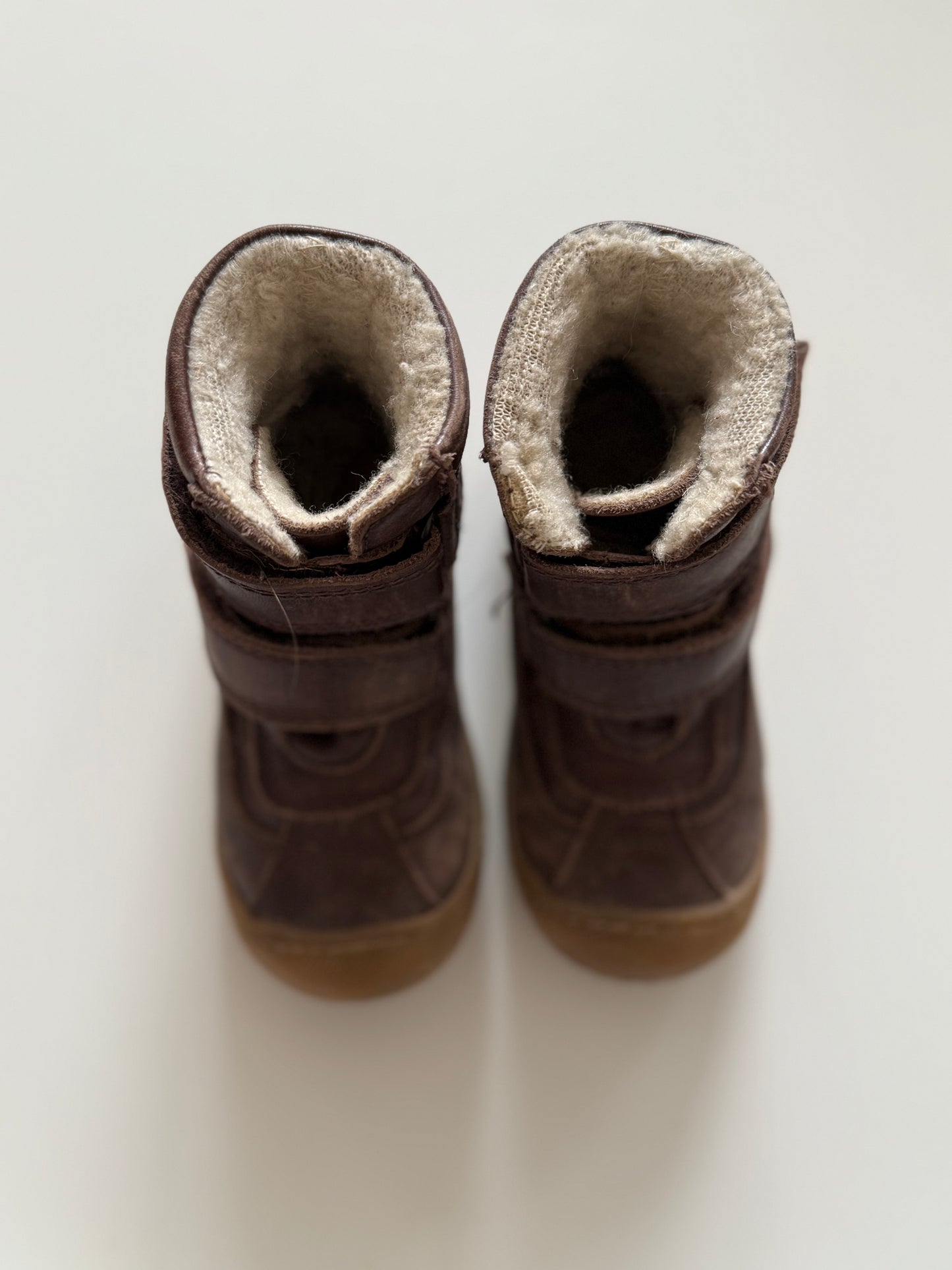 BISGAARD Winterstiefel Leder Wolle braun 26