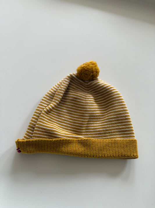 PEOPLE WEAR ORGANIC Bommel Mütze Gelb 41/46