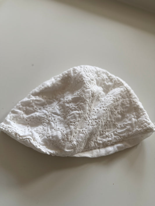 H&M Sonnenhut Spitze weiß 86